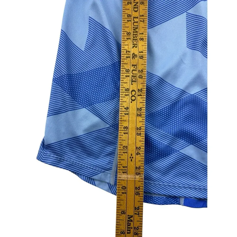 Nike Tank Top Dri Fit Geometric Blue Print Running Yoga Womens Medium